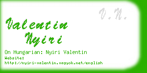 valentin nyiri business card